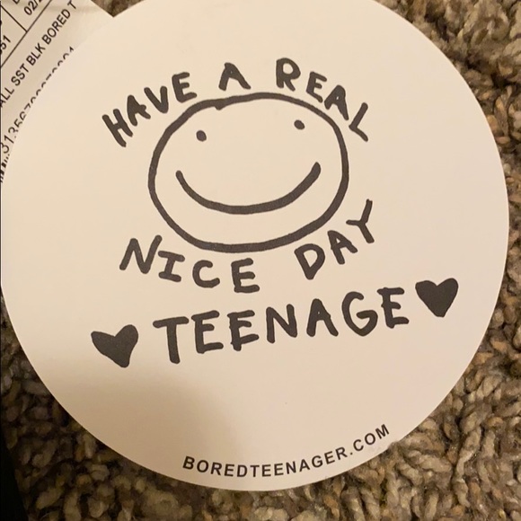 bored teenager black t shirt - Picture 6 of 6